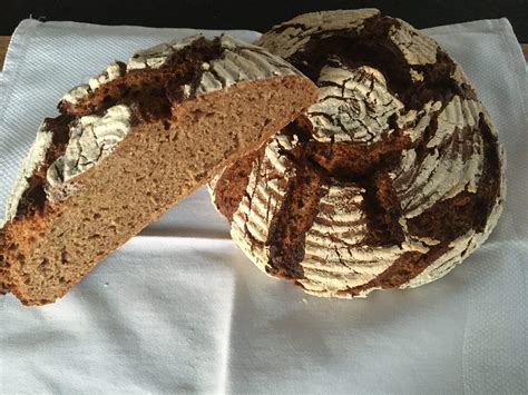 Roggen Dinkel Vollkornbrot Mit Sauerteig Brot Mehr