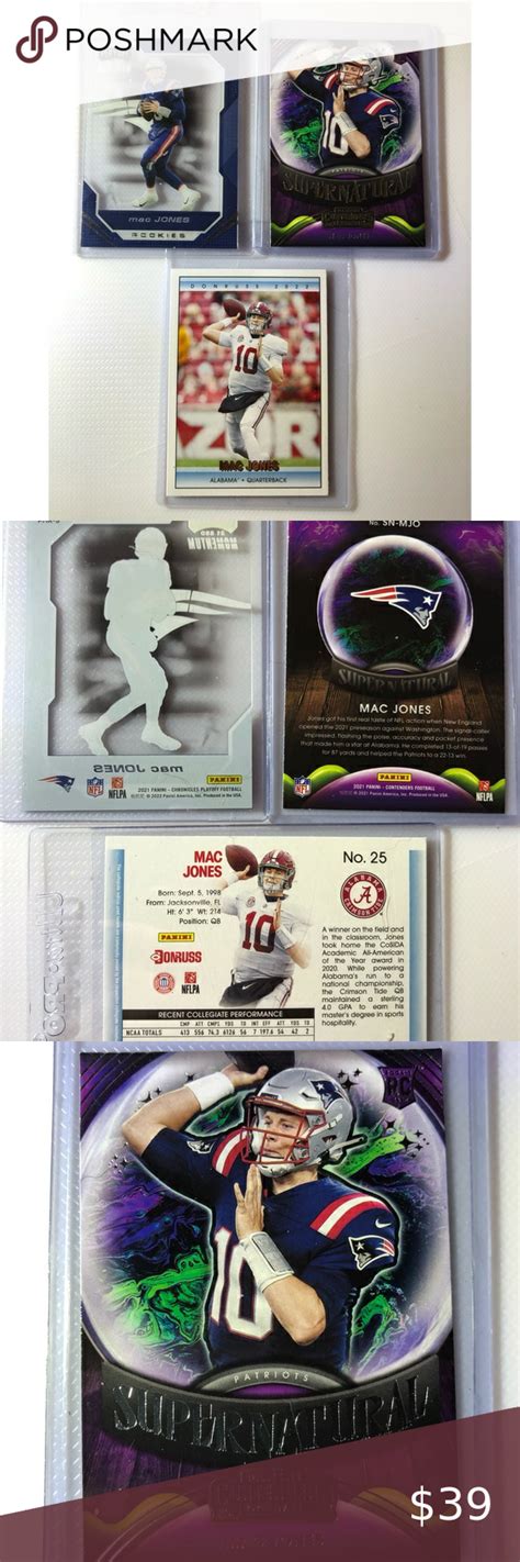 Mac Jones Rookie Cards New England Patriots Football Qb Tom Brady