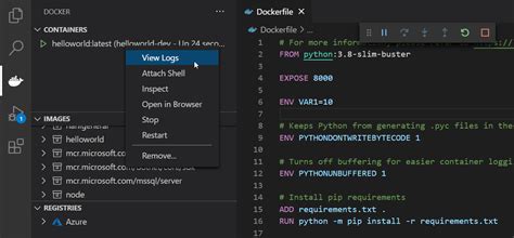 Dockerfile как создать python