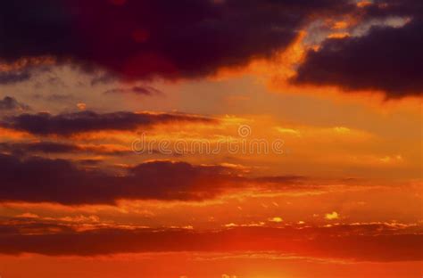 Beautiful Sunset with Colorful Clouds Stock Image - Image of scenic ...