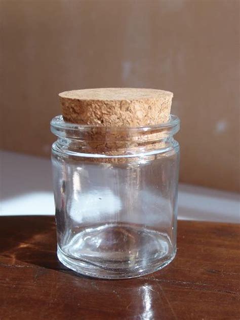 Cork Top Glass Jar Packaging Decor