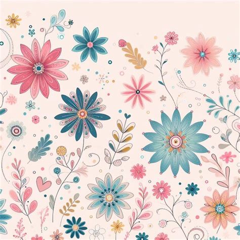 Premium Photo | Flower background desktop wallpaper cute vector