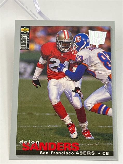 1995 Upper Deck Collector S Choice Players Club Card 302 Deion Sanders