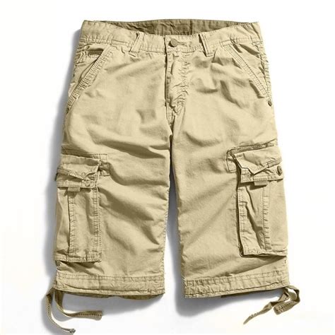 Mens Cargo Shorts Cotton Khaki Ce180cn2g7n