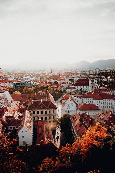 Cities Architecture City Building View From Above Roof Roofs HD