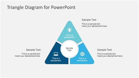 Round Point Flat Triangle PowerPoint Diagram Data Visualization