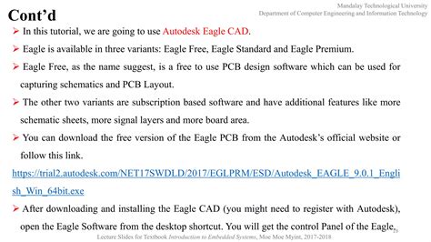 Schematic And Pcb Design Using Eagle Ppt