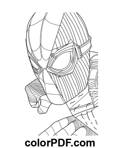 spider man   home drawing coloring pages  books