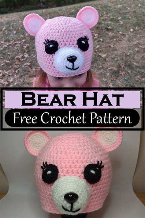 25 Crochet Bear Hat Patterns For Kids