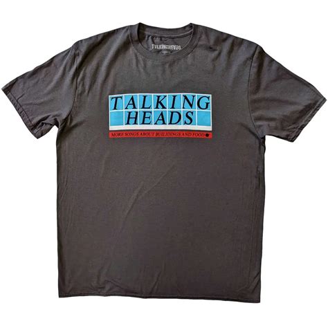 Talking Heads Unisex T Shirt Tiled Logo Tee Shirts Rough Trade