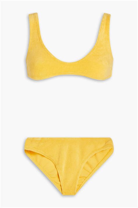 Buy Zimmermann Cotton Blend Terry Bikini 0 Yellow At 40 Off