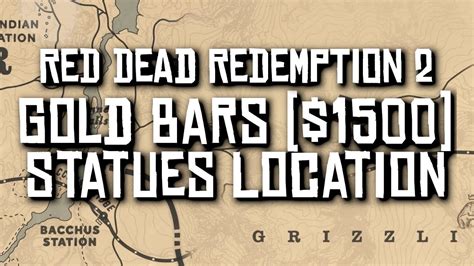 Gold Bars Statues Location 1500 Red Dead Redemption 2 Rdr2 Rdr2