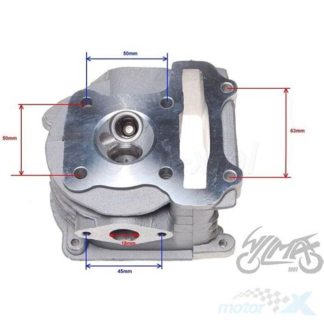 Głowica cylindra goła 39 00mm 50cc bez EGR 139QMB QMA GY6 50 4T