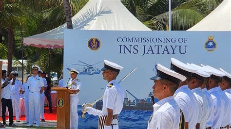 Indian Navy Commissions Ins Jatayu At Lakshadweep