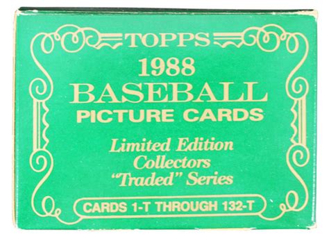 1987 Topps Tiffany Mlb Complete Card Set W 1987 Traded Series