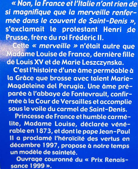 Perugia Marie Magdeleine Madame Louise De France Fille De Louis Xv Carmélite Et Vénérable