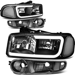 Amazon DNA MOTORING HL LB2 DAN99 BK CL1 Black LED DRL Headlights