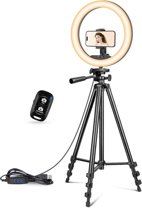 Amazon UBeesize 12 Inch Ring Light With Stand Selfie Ring Light