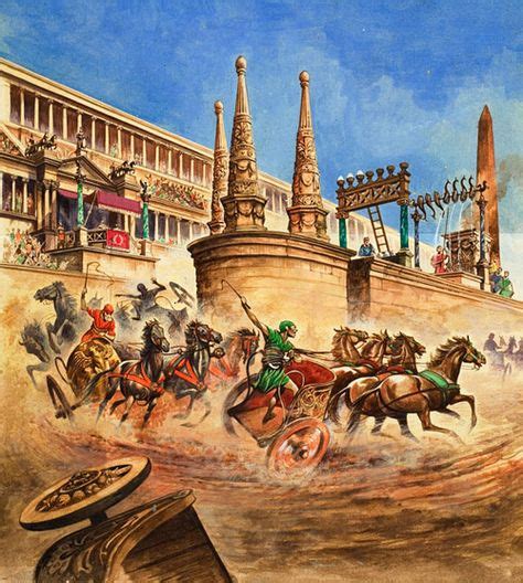 Id Es De Roman Chariot Races Course De Chars Circus Maximus Fond