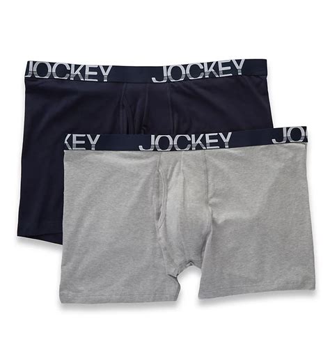 Jockey 8466 Big Man Active Midway Boxer Briefs 2 Pack