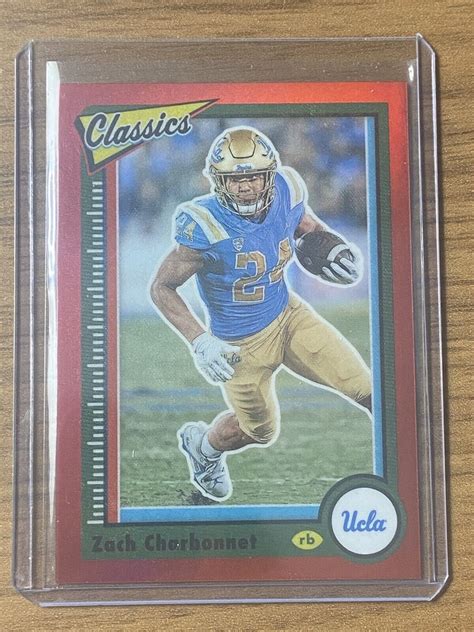 2023 Panini Chronicles Classics Draft Picks Zach Charbonnet RC RED