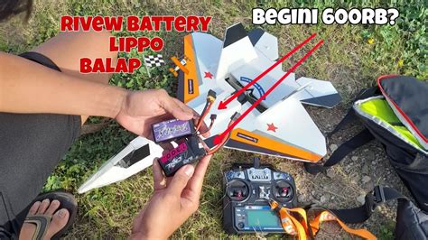 Test Terbang Pesawat Rc F 22 Raptor Full Power 3s Battery GOKIL