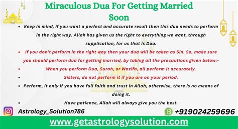 Miraculous Dua For Getting Married Soon Getastrologysolution