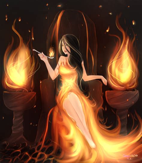 The Girl In The Fire By Shanineko On Deviantart