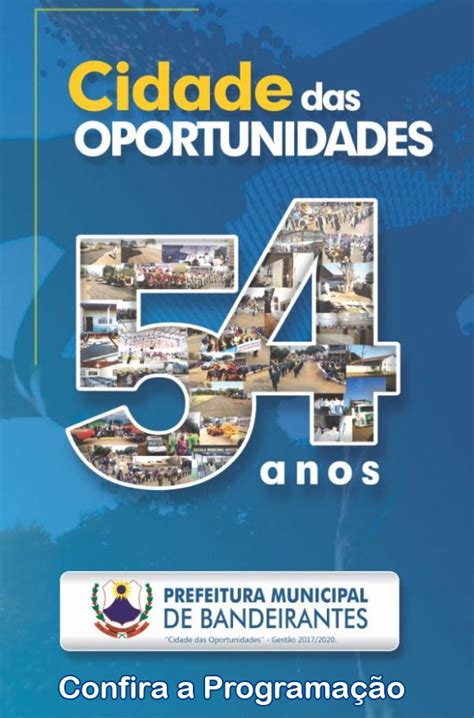 PMBandeirantes ConfiraProgramacao Prefeitura Municipal De Bandeirantes