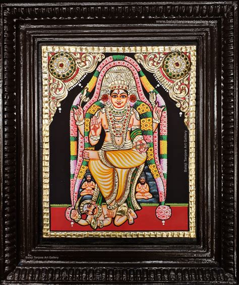 Buy Dhakshinamoorthy Semi Embossing Tanjore Paintings Online