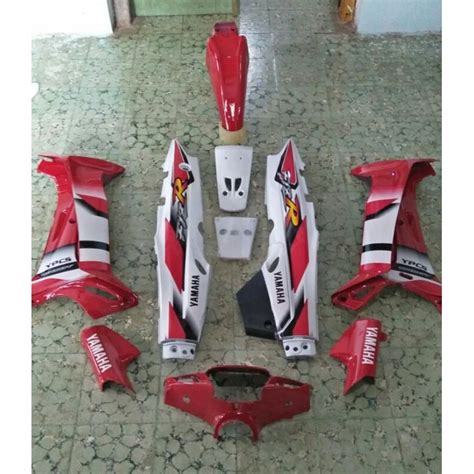 Jual Cover Bodi Body Halus Fullset Yamaha Fiz R Fizr F1z R 2001 Merah