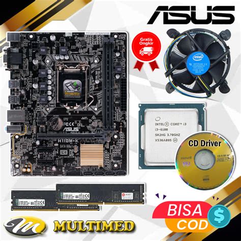 Jual Paket Motherboard H Lga Ddr New Core I Fan