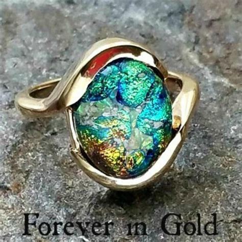 Ashes Into Glass Forever Memorial Ring In 14k White Or Yellow Memorial Jewelry Memorial Ring