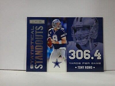 2013 Panini Rookies Stars Statistical Standouts Tony Romo 3 EBay