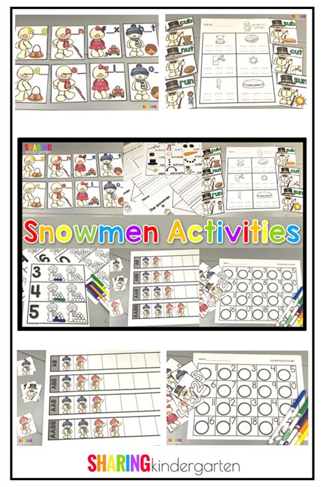 10 Snowmen Activities for Kindergarten – Audit Student