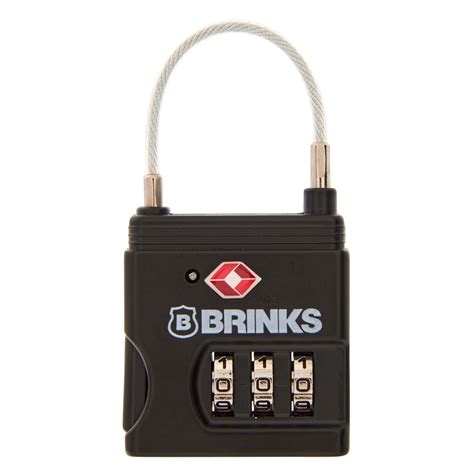 Brinks Dial Mm Resettable Combination Luggage Padlock Flexible