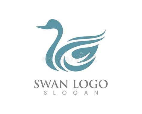 Vector De La Plantilla Del Logotipo Del Cisne Ilustración del Vector