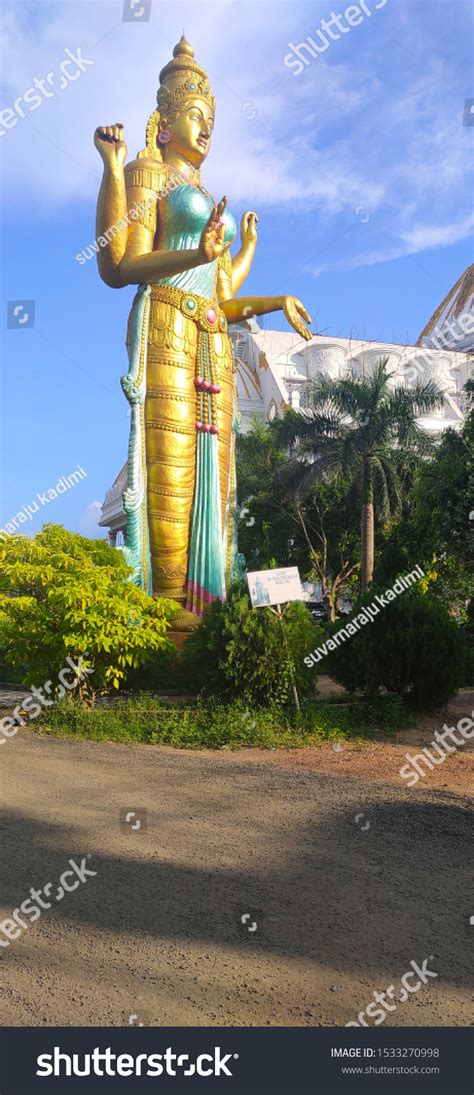 goddess sri vasavi kanyaka parameswari statue stock photo
