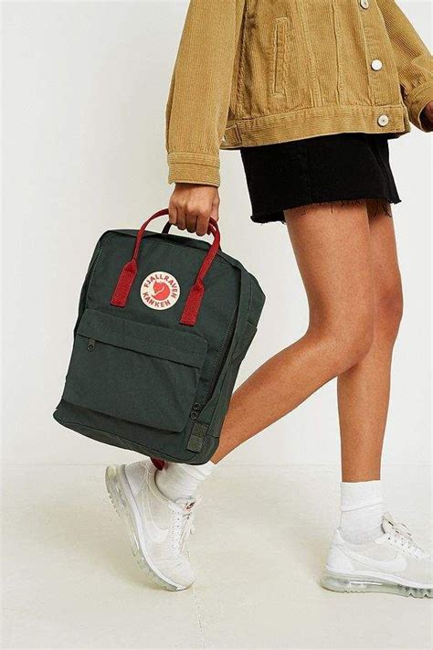 Fjallraven Kanken Forest Green Ox Red Backpack Backpack Outfit Red Backpack Leather Backpack