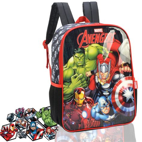 Mochila Do Vingadores - Mochila Vingadores Colorida Escolar Juvenil de Costas Voltas Aulas ...