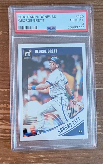 2018 Panini Donruss 120 George Brett PSA 10 Kansas City Royals EBay