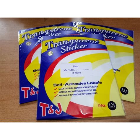 Jual Label Undangan Transparan Tom Jerry T J Transparant