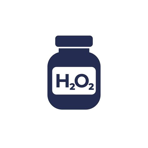 Hydrogen Peroxide In A Bottle Icon On White 24694377 Vector Art At Vecteezy