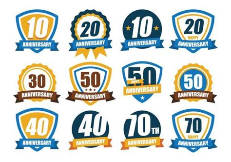 Anniversary Badge Vector Art Icons And Graphics For Free Download