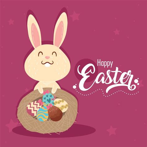 Happy Easter Lettering Template 11452990 Vector Art At Vecteezy