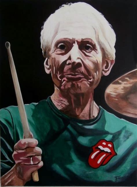 Charlie Watts Painting By Off Olivier Fasquel Artmajeur