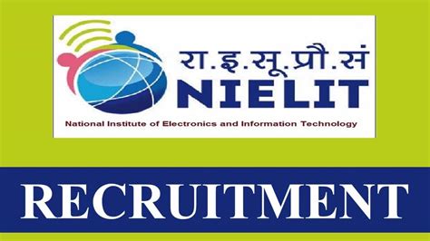 Nielit Recruitment Check Post Eligibility And Other Vital Details