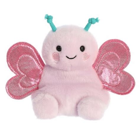 Aurora Mini Pink Palm Pals 5 Inches Petunia Butterfly Adorable Stuffed