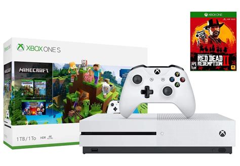 Buy Xbox One S 1tb Minecraft Creators Red Dead Bonus Bundle Xbox Wireless Controller Xbox One