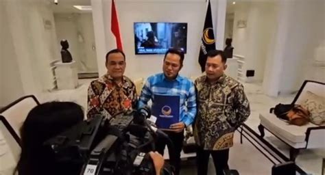 Koalisi Makin Gemuk NasDem Serahkan Dukungan Ke Rudy Mas Ud Seno Aji